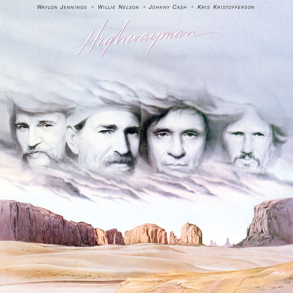 HIGHWAYMAN/VINYLE NOIR AUDIOPHILE 180GR/AVEC WAYLON JENNINGS/WILLIE NELSON/JOHNNY CASH/KRIS KRISTOFFERSON - Front Cover
