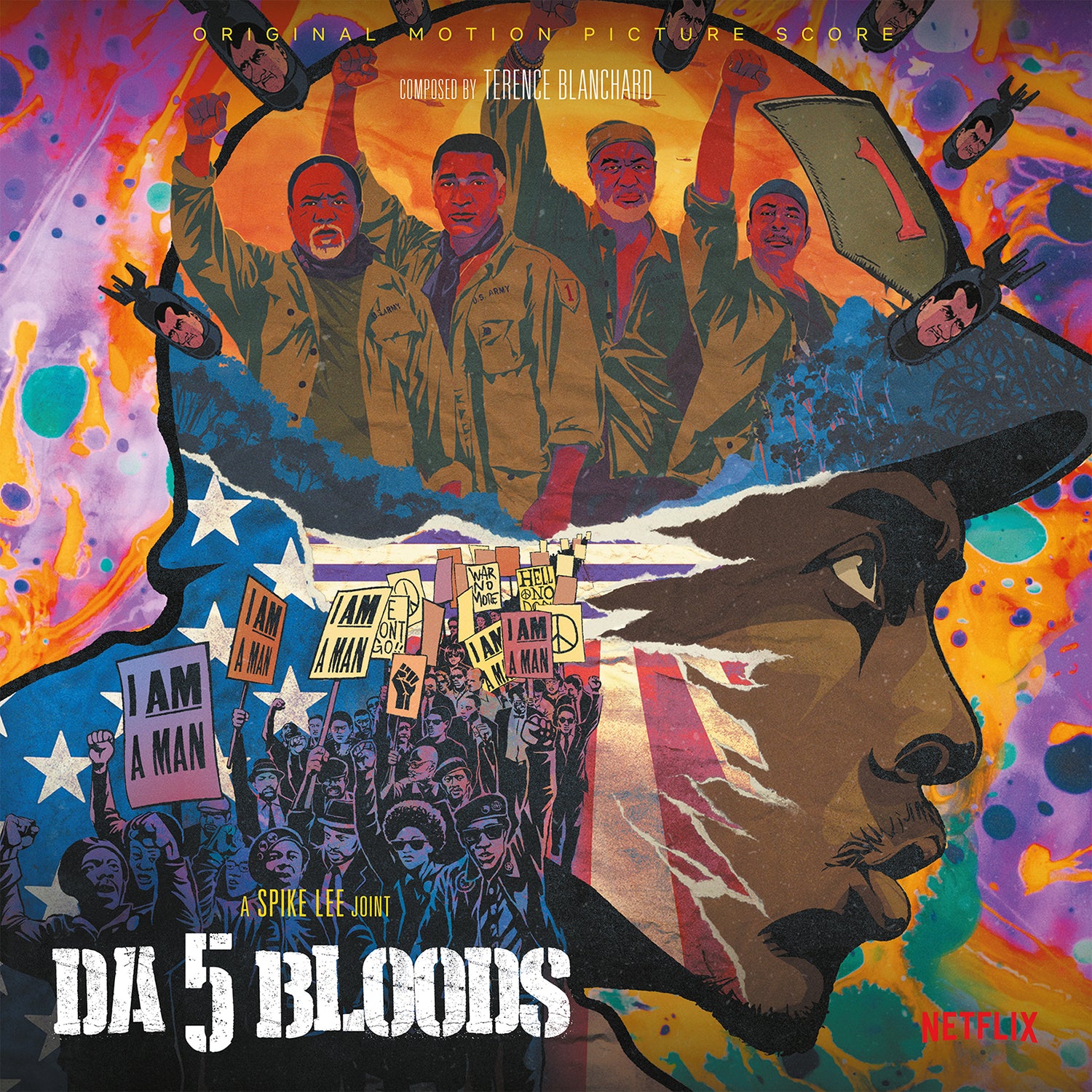 DA 5 BLOODS/VINYLE COULEUR AUDIOPHILE 180GR - Front Cover