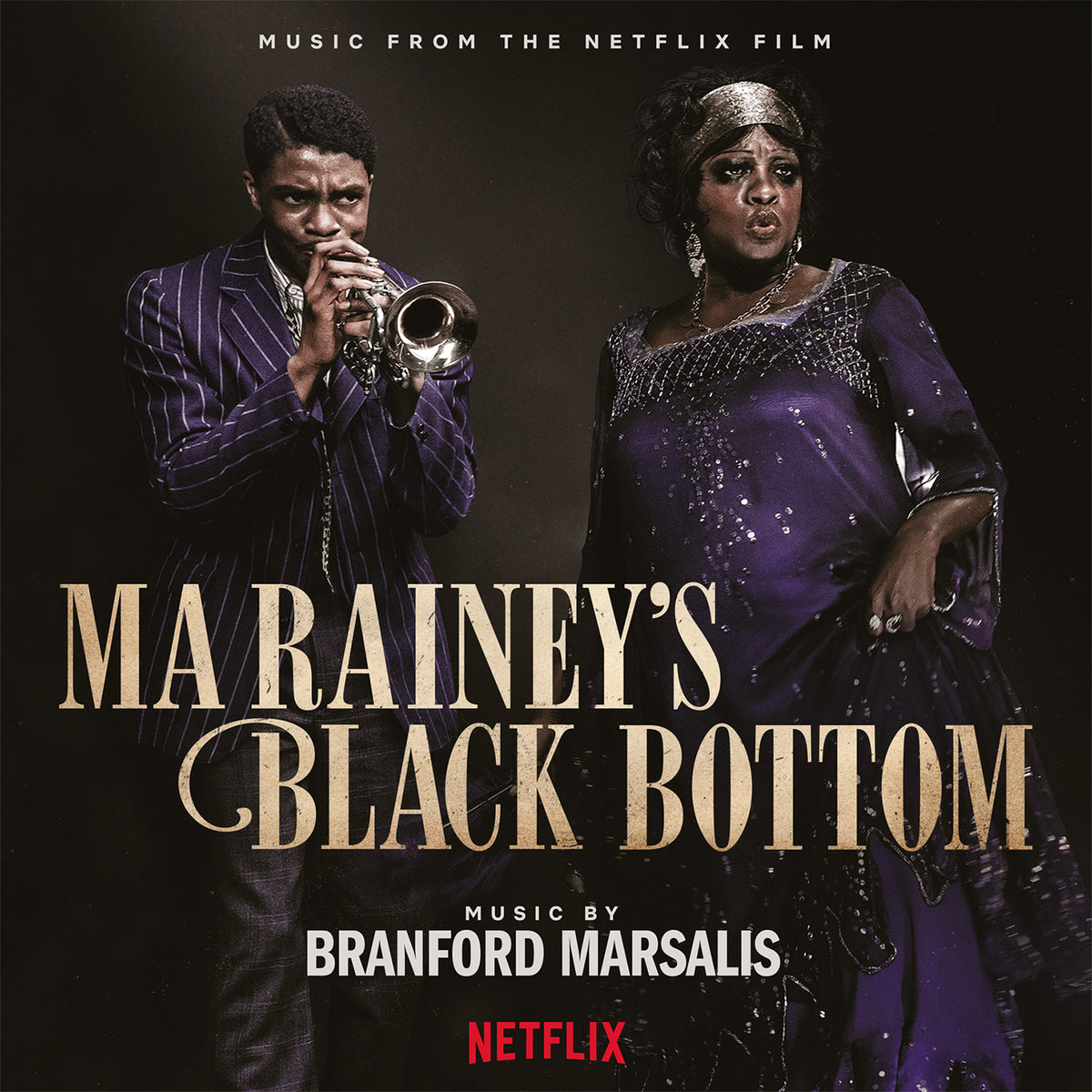 MA RAINEY S BLACK BOTTOM/VINYLE BLEU TRANSPARENT AUDIOPHILE 180GR/POCHETTE GATEFOLD/MUSIC BY BRANFORD MARSALIS - Front Cover