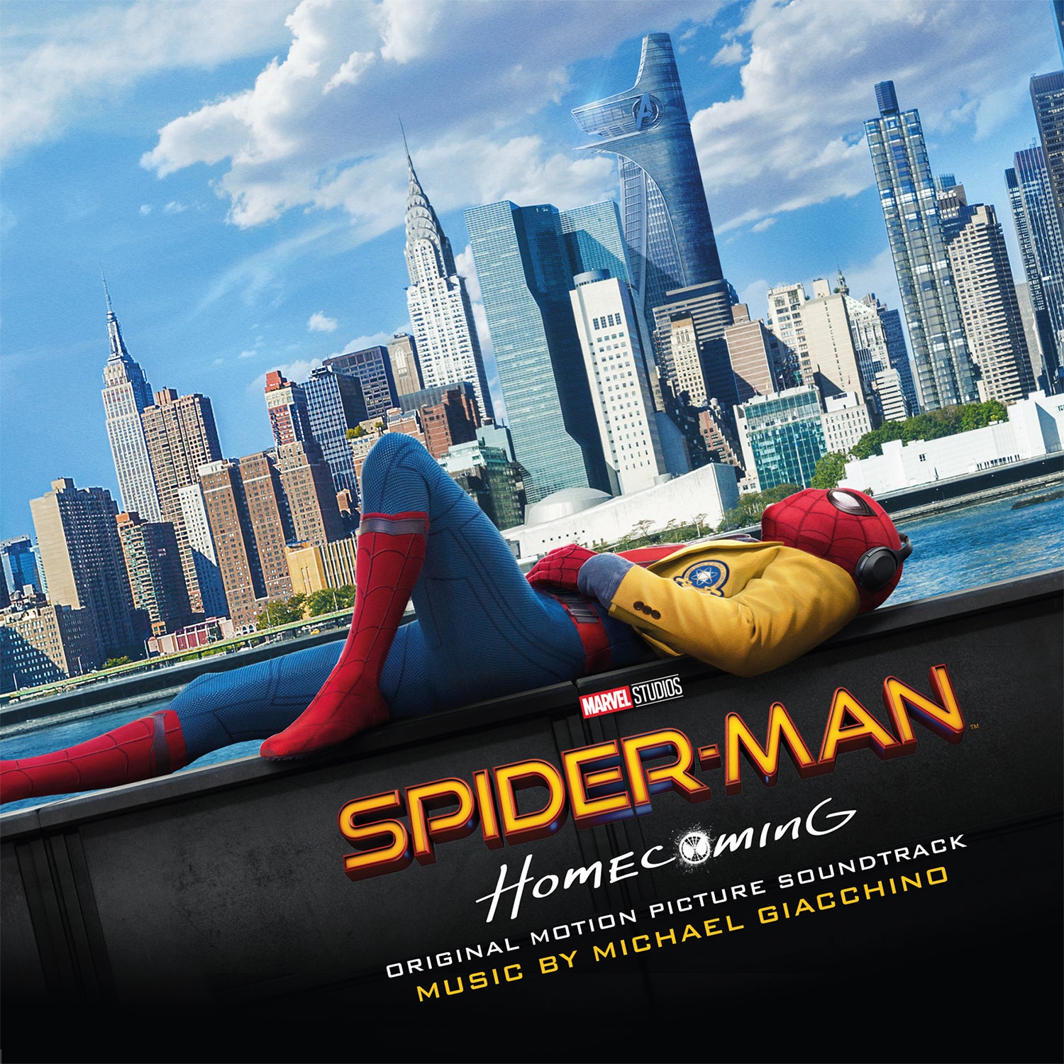 SPIDER MAN HOMECOMING/VINYLE BLEU AUDIOPHILE 180GR/POCHETTE GATEFOLD/INCLUS POSTER - Front Cover