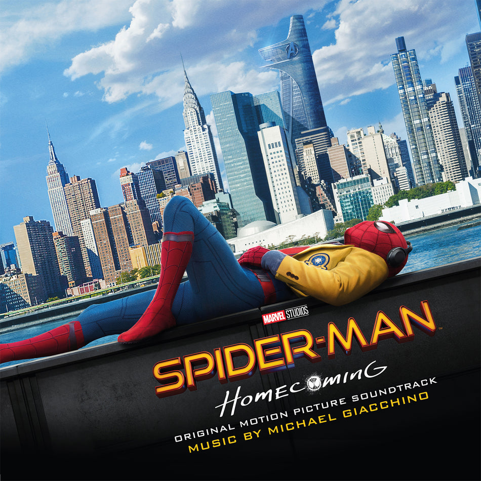 SPIDER MAN HOMECOMING/VINYLE BLEU AUDIOPHILE 180GR/POCHETTE GATEFOLD/INCLUS POSTER - Front Cover