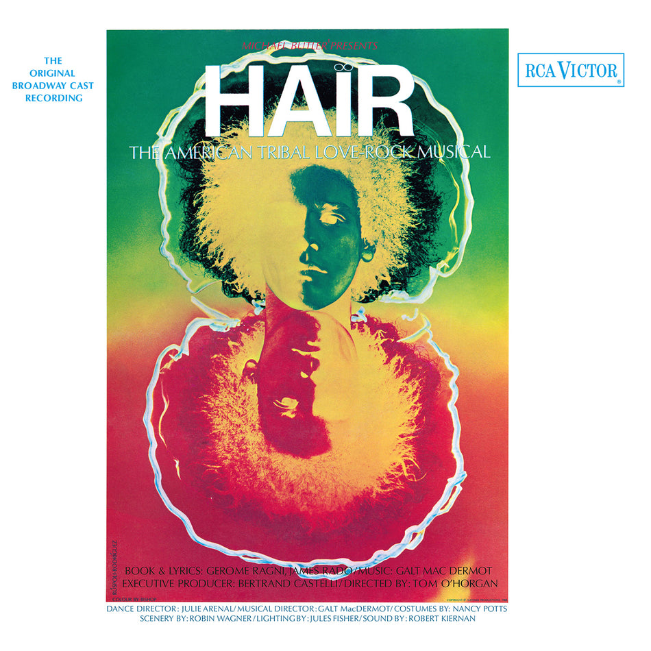 HAIR/ORIGINAL BROADWAY CAST/EXPANDED EDITION/VINYLE NOIR/LIVRET 8 PAGES - Front Cover