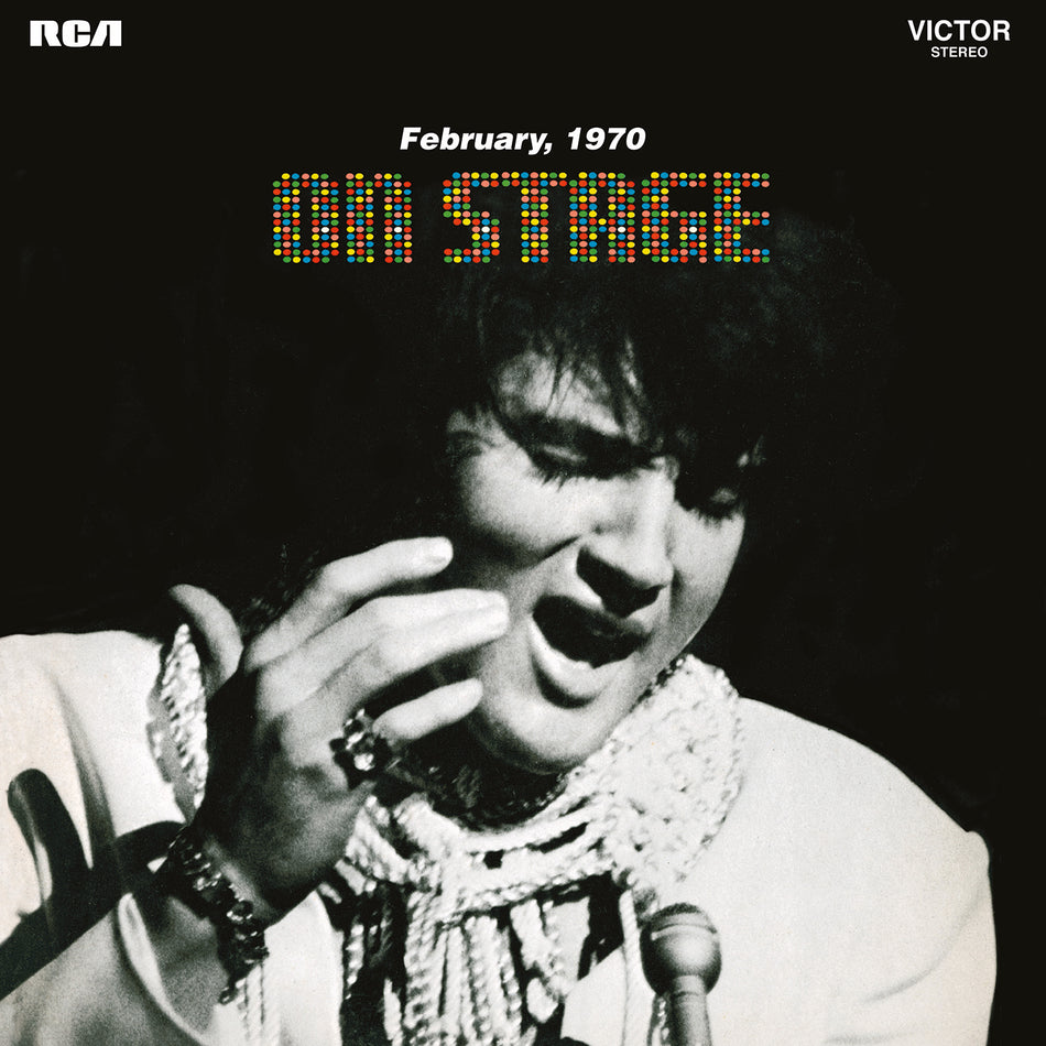 ON STAGE LIVE 1969/1970/VINYLE NOIR AUDIOPHILE 180GR/INCLUS LIVRET 4 PAGES ET POSTER ELVIS A LAS VEGAS - Front Cover