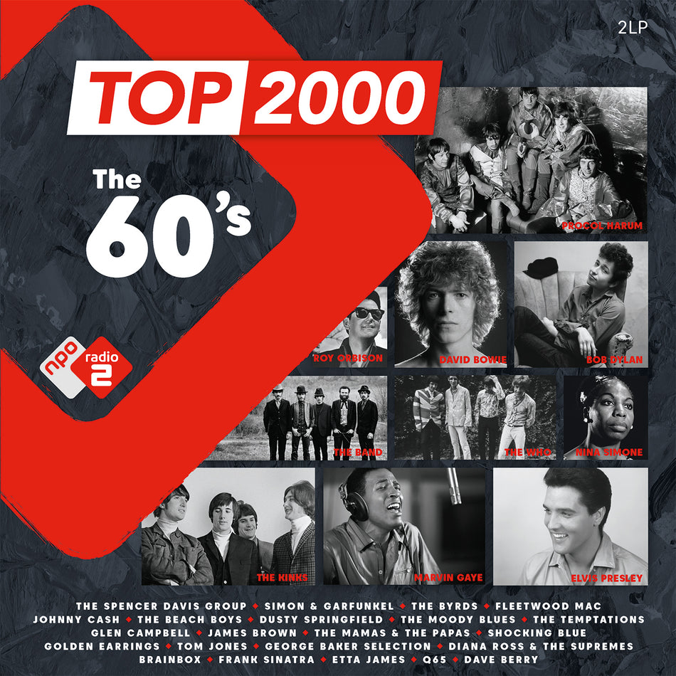 TOP 2000/THE 60 S/RADIO 2/VINYLE NOIR AUDIOPHILE 180GR - Front Cover