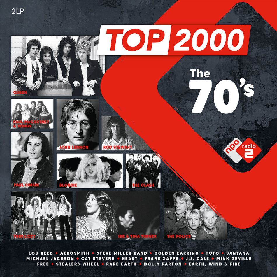 TOP 2000/THE 70 S/RADIO 2/VINYLE NOIR AUDIOPHILE 180GR - Front Cover