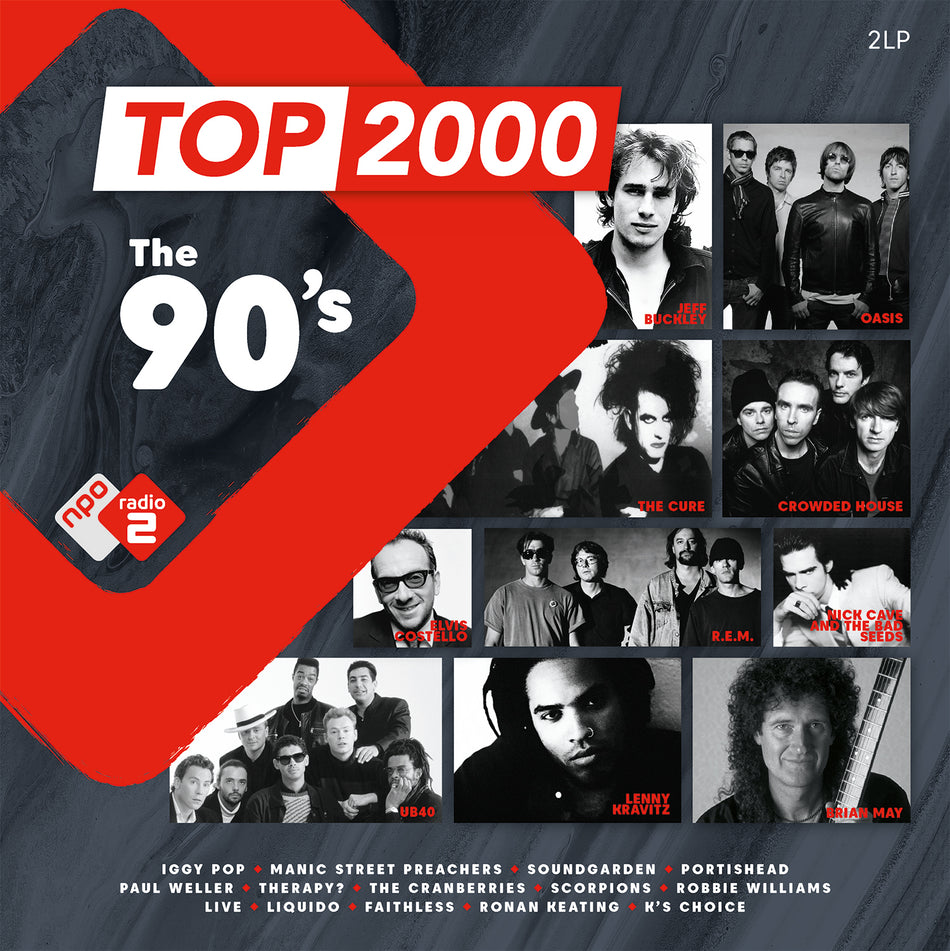 TOP 2000/THE 1990 S RADIO2 HITS/VINYLE NOIR AUDIOPHILE 180GR - Front Cover