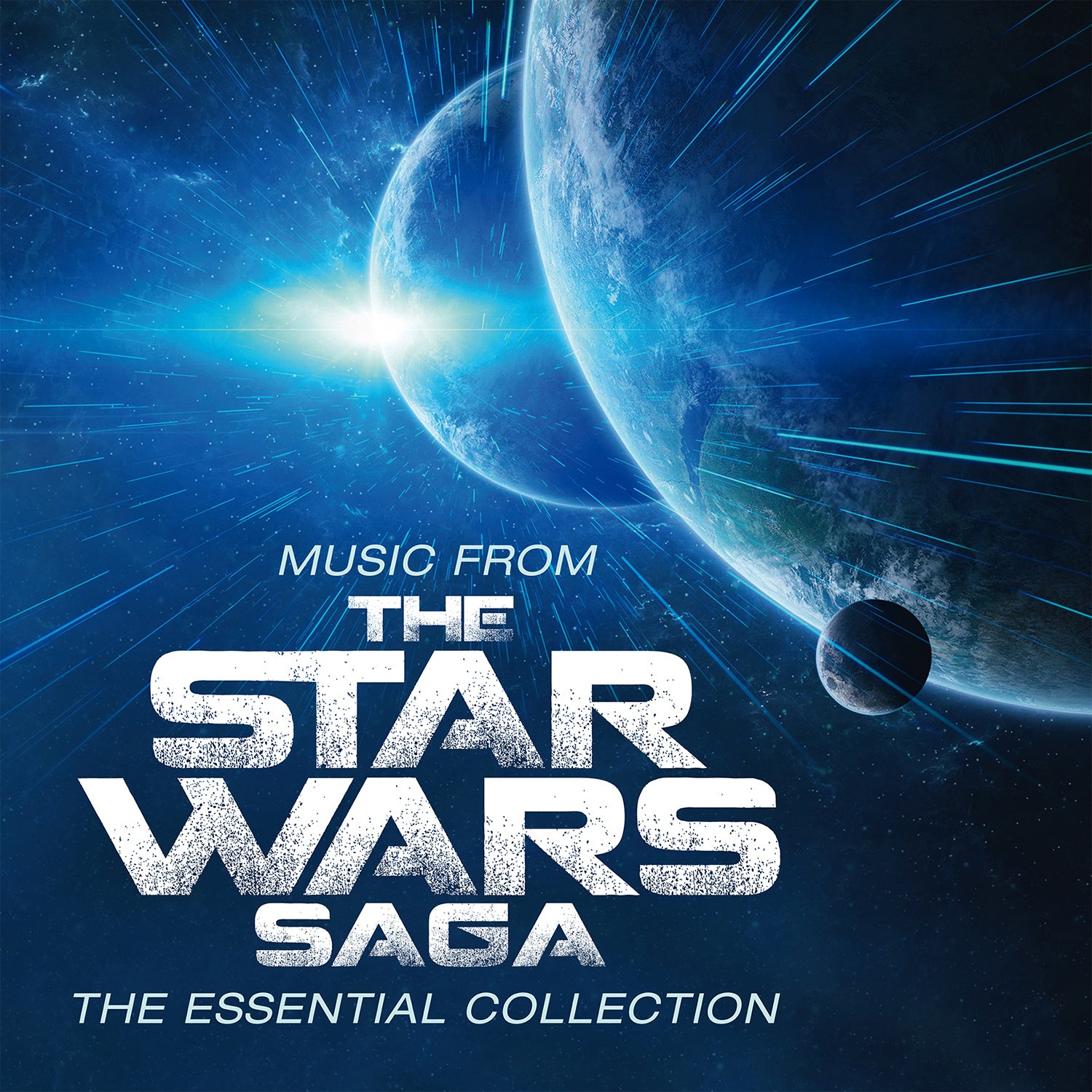 MUSIC FROM THE STAR WARS SAGA/THE ESSENTIAL COLLECTION/VINYLE NOIR AUDIOPHILE 180GR/POCHETTE GATEFOLD - Front Cover