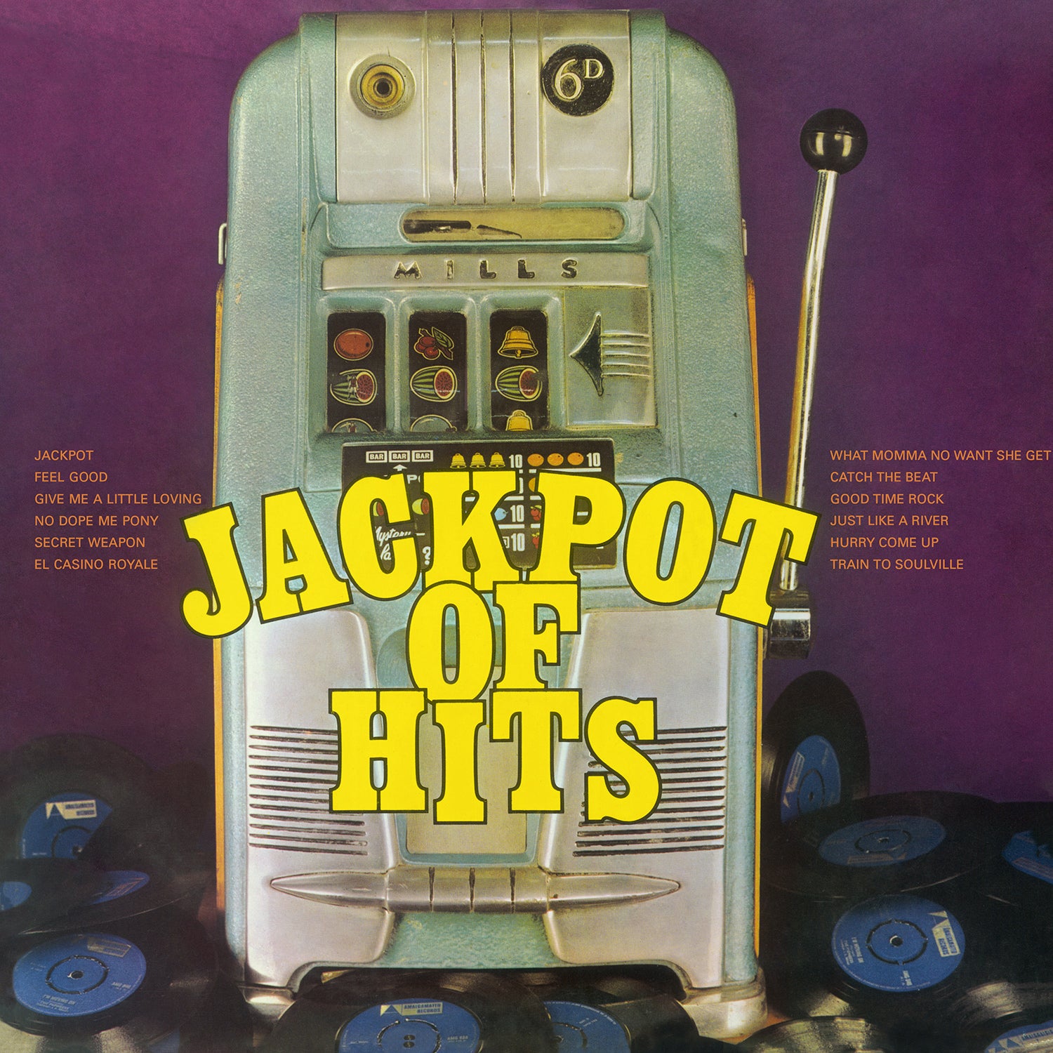 JACKPOT OF HITS/VINYLE ORANGE AUDIOPHILE 180GR/COMPILATION DE ROCKSTEADY DE 1969 - Front Cover
