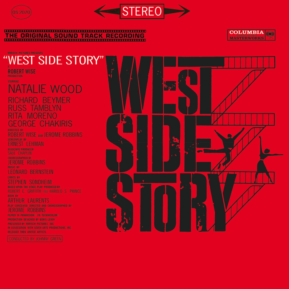 WEST SIDE STORY/VINYLE COULEUR OR AUDIOPHILE 180GR/ORIGINAL BROADWAY RECORDING BY LEONARD BERNSTEIN/INCLUS 4 TITRES BONUS - Front Cover
