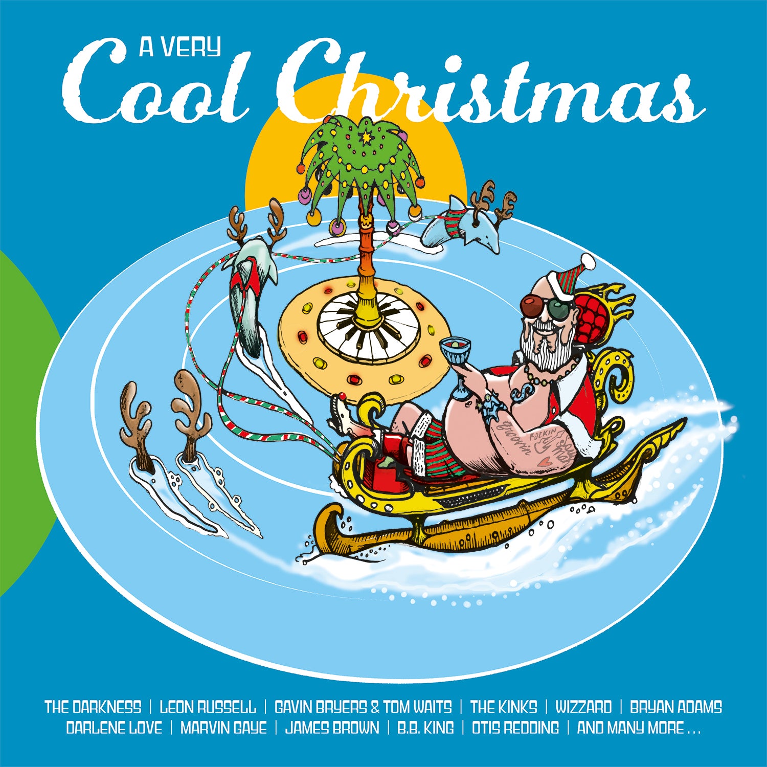 A VERY COOL CHRISTMAS VOL 1/VINYLE COULEUR OR AUDIOPHILE 180GR/AVEC BRYAN ADAMS/THE KINKS/THE JACKSON 5/JAMES BROWN/MARVIN GAYE/B B KING - Front Cover
