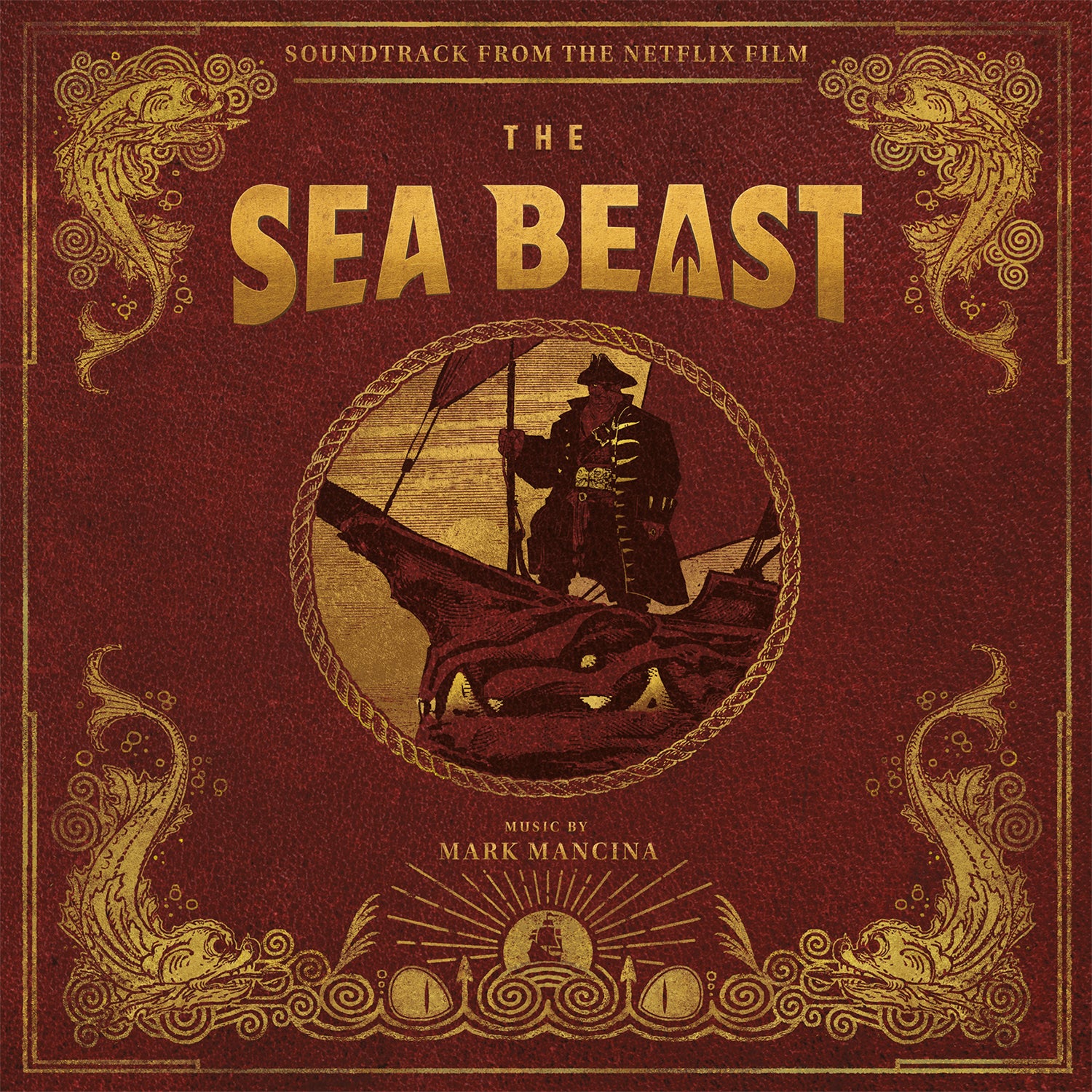 SEA BEAST/MUSIC DE MARK MANCINA/VINYLE ROUGE BLANC ET NOIR MARBRE AUDIOPHILE 180GR - Front Cover