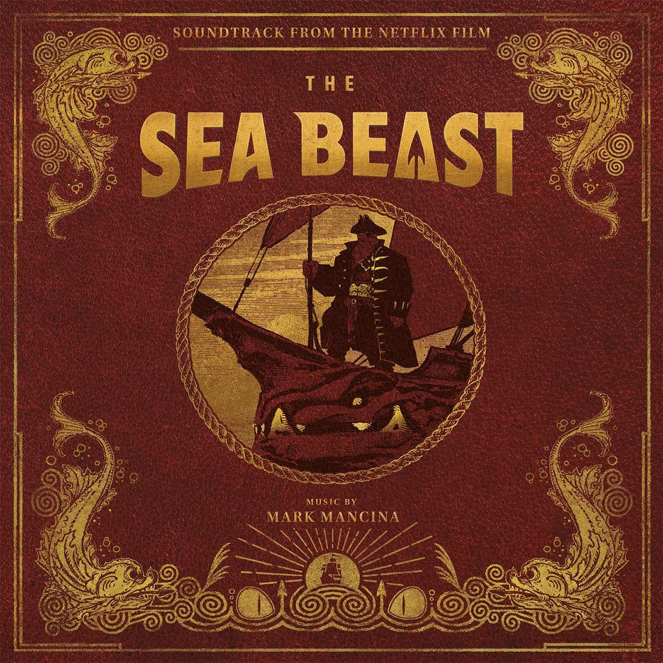 SEA BEAST/MUSIC DE MARK MANCINA/VINYLE ROUGE BLANC ET NOIR MARBRE AUDIOPHILE 180GR - Front Cover
