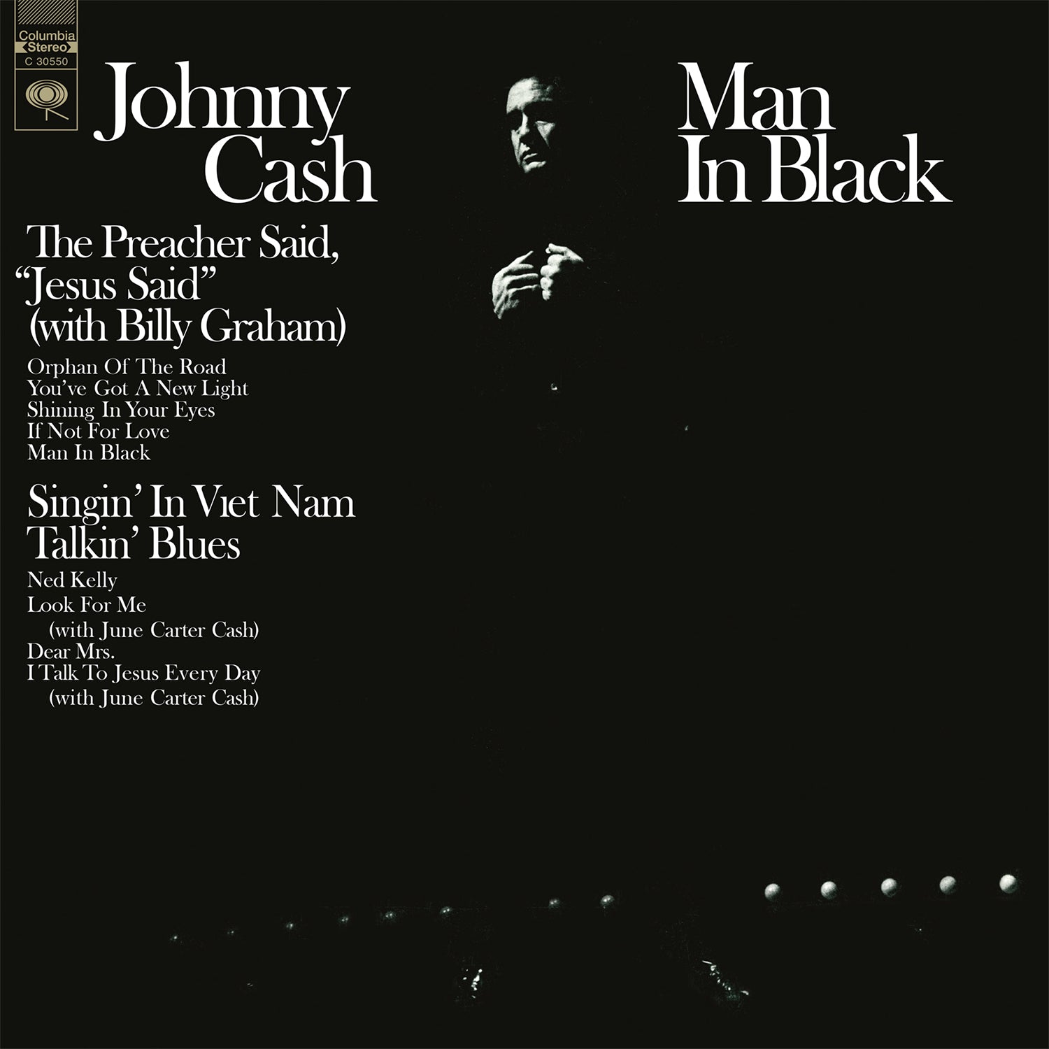 MAN IN BLACK/VINYLE CRISTAL TRANSPARENT AUDIOPHILE 180GR/POCHETTE DELUXE - Front Cover