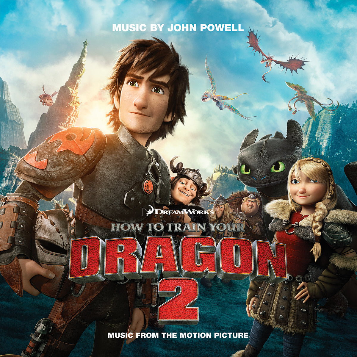 HOW TO TRAIN YOUR DRAGON 2/VINYLE COULEUR FLAME AUDIOPHILE 180GR/POCHETTE GATEFOLD - Front Cover