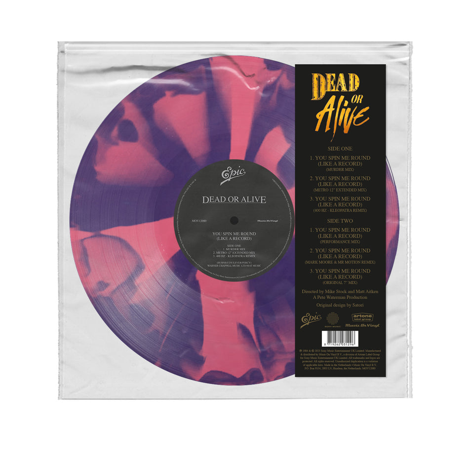 YOU SPIN ME ROUND /LIKE A RECORD / EDITION LIMITEE COULEUR POURPRE ET ROSE - Front Cover