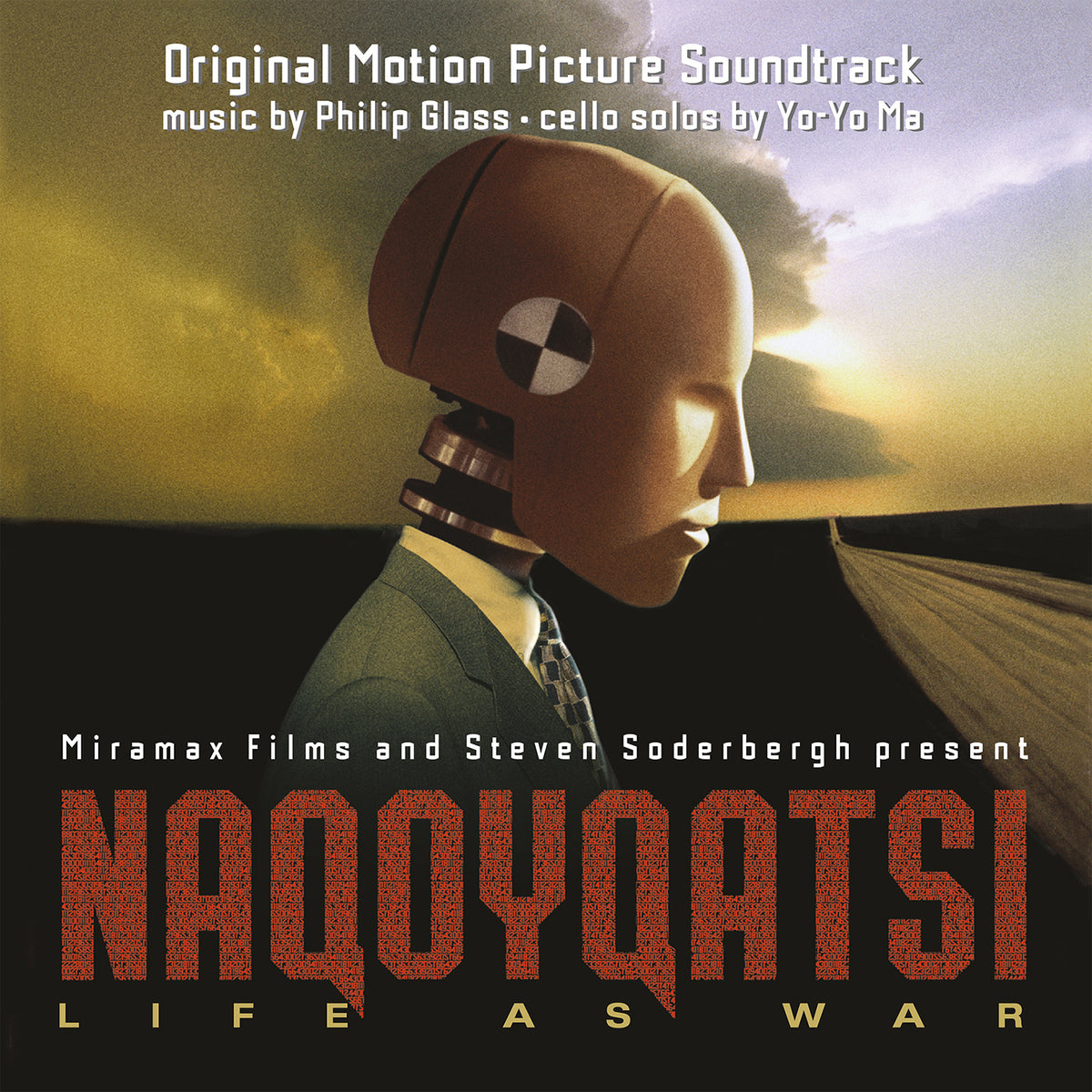 NAQOYQATSI/LIFE AS WAR/VINYLE ROUGE TRANSLUCIDE AUDIOPHILE 180GR/POCHETTE GATEFOLD/LIVRET 8P - Front Cover