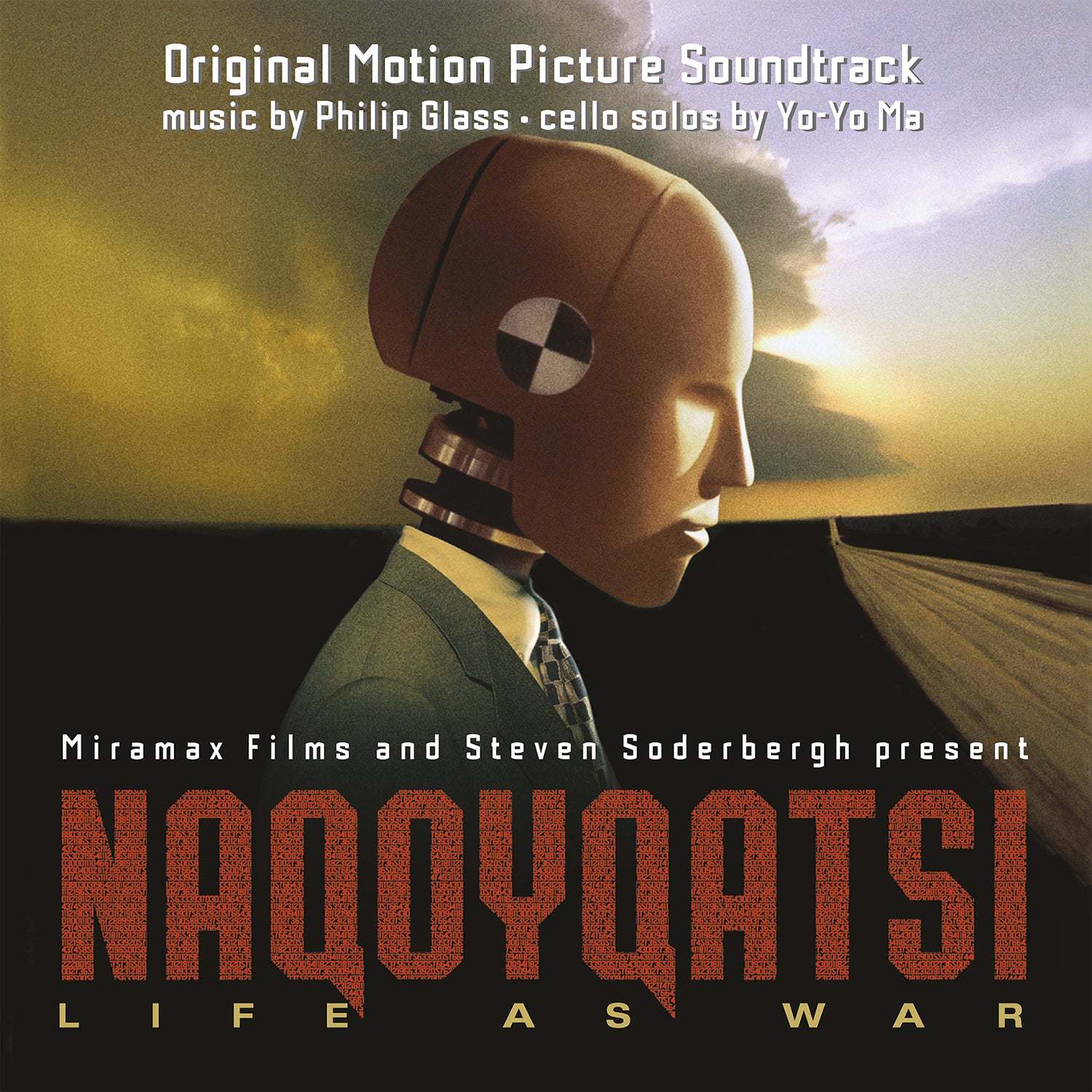 NAQOYQATSI/LIFE AS WAR/VINYLE ROUGE TRANSLUCIDE AUDIOPHILE 180GR/POCHETTE GATEFOLD/LIVRET 8P - Front Cover