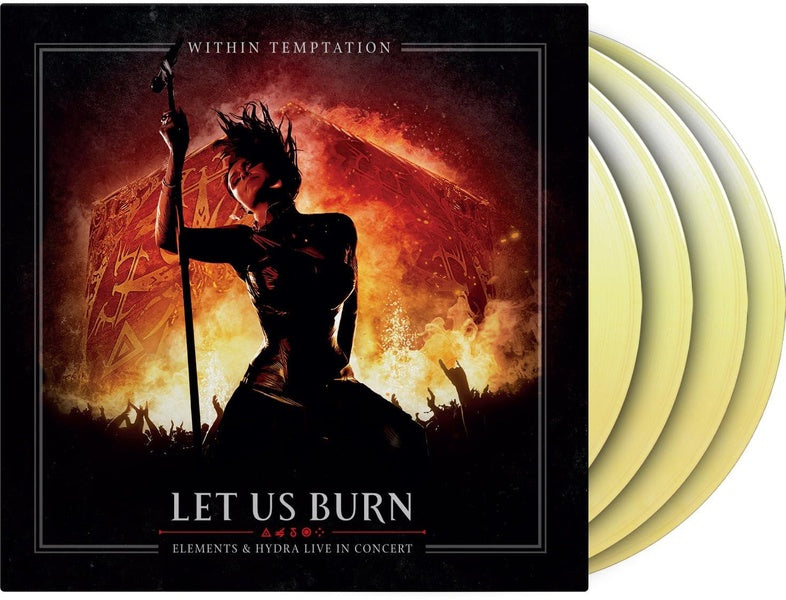Let Us Burn (Elements & Hydra Live In Concert) Édition Limitée Numérotée Vinyle Blanc et Jaune - Front Cover