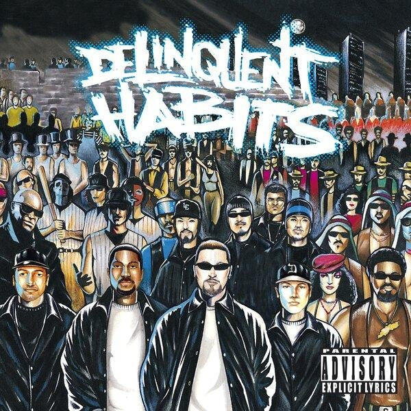 Delinquent Habits Édition Limitée Anniversaire Vinyle Bleu et Blanc - Front Cover