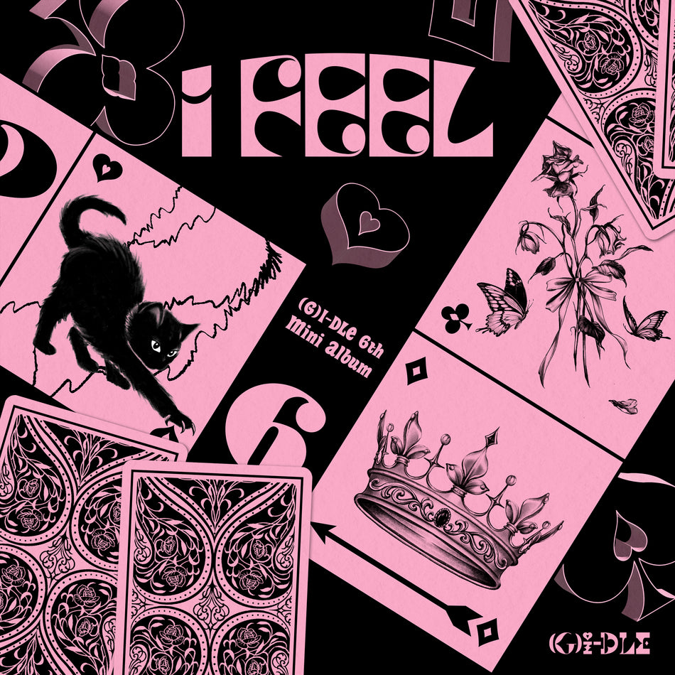 6TH MINI ALBUM - I FEEL - BUTTERFLY - CAT - QUEEN VER - Front Cover