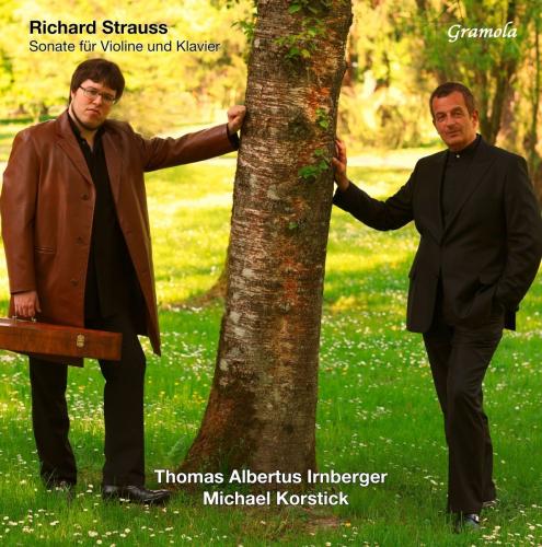 Strauss : Sonates pour violon et piano. Irnberger, Korstick (LP). - Front Cover