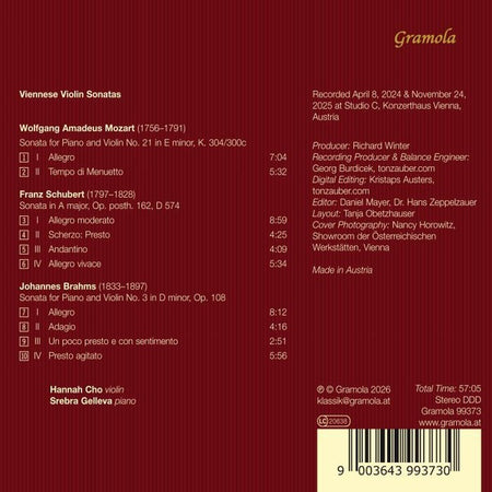 Sonates pour violon viennoises - Front Cover