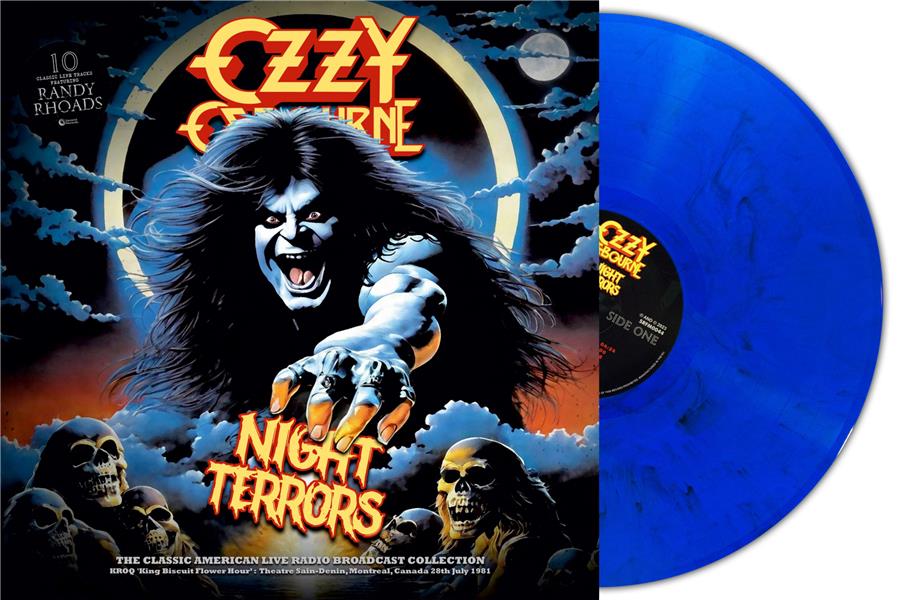Night Terrors Radio Broadcast Montreal 1981 Édition Limitée Vinyle Bleu Marbré - Front Cover