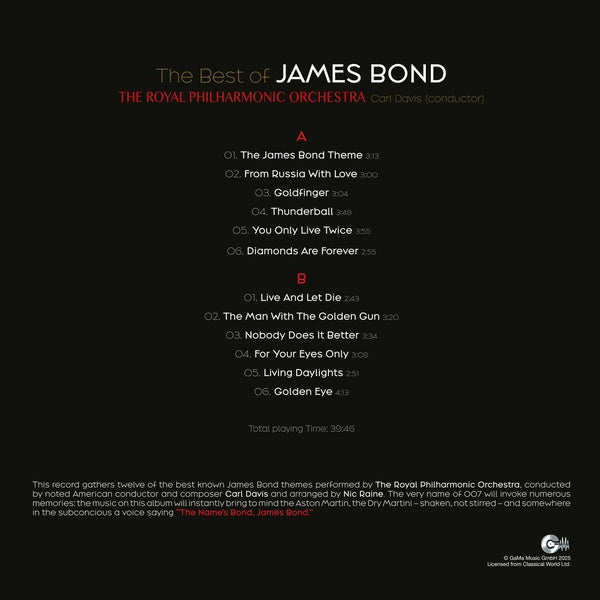 BEST OF JAMES BOND - Front Cover