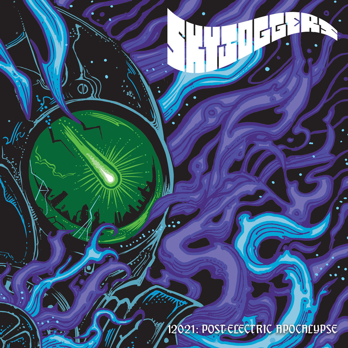 12021 : Post-Electric Apocalypse/180g/Smoke Green And Purple Vinyl - Front Cover