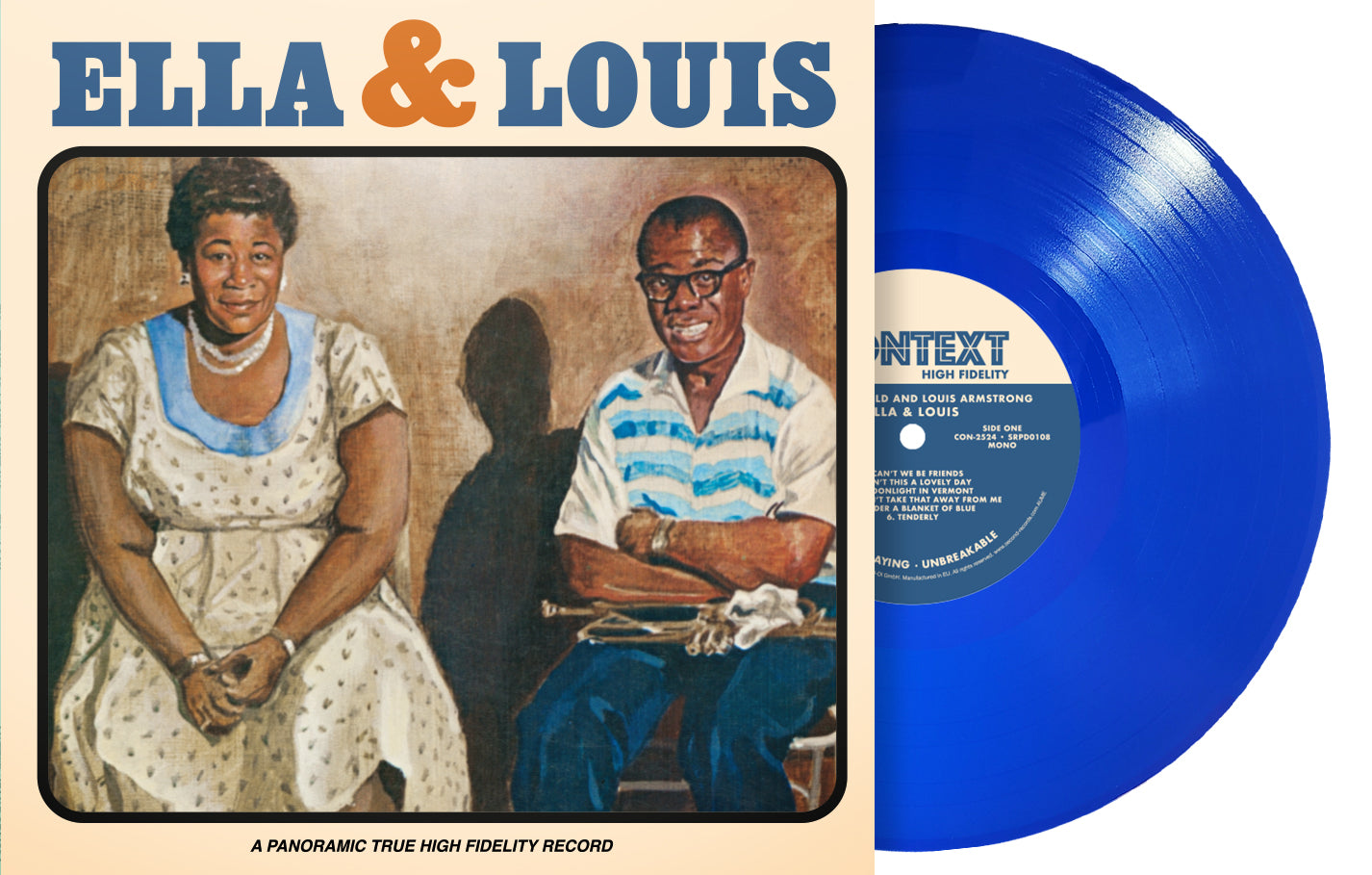 ELLA & LOUIS/180 GR GATEFOLD SLEEVE BLEU - Front Cover