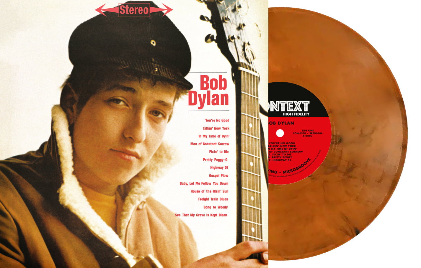 BOB DYLAN/180 GR GATEFOLD SLEEVE MARBRE ORANGE - Front Cover