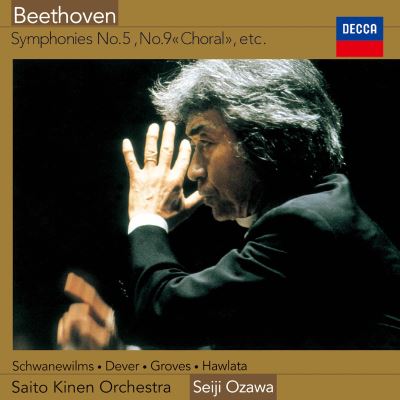 Beethoven : Symphonies No. 5 & No. 9 - 2 CD - Front Cover