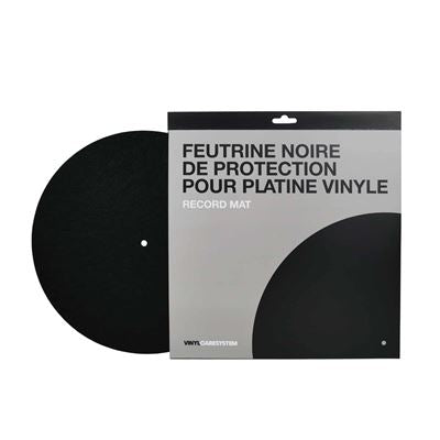 Feutrine noire de protection pour platine vinyle - Front Cover