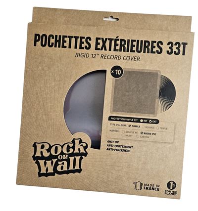 Lot de 10 pochettes extérieures rigides 33T - Front Cover
