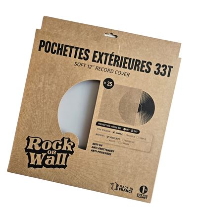Lot de 25 pochettes extérieures souples 33T - Front Cover