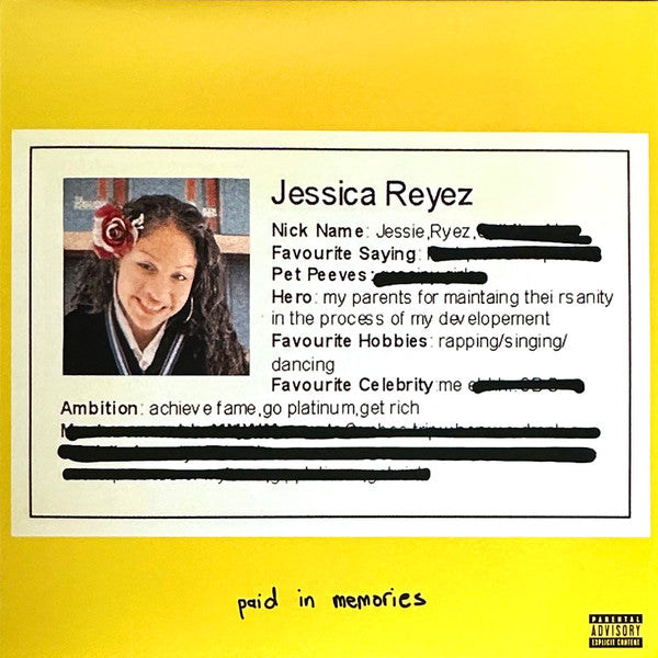 Paid In Memories - Front Cover
