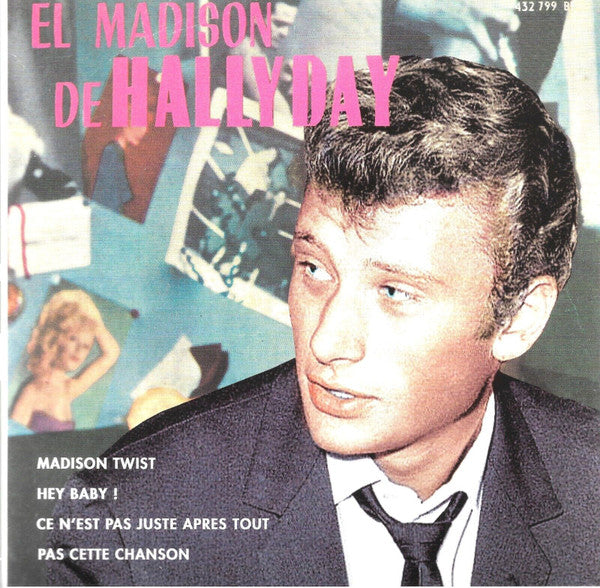 El Madison de Hallyday Pochette espagnole Vinyle rose - Front Cover