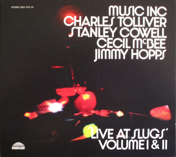 Live At Slugs', Volume I & II - Front Cover