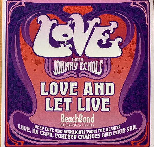 Love & Let Live - Live At Beachland Ballroom & Tavern - 30th April 2025 - édition limitée colorée 180g - Front Cover