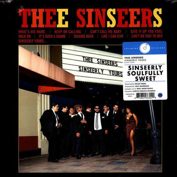Sinseerly Yours Vinyle Turquoise - Front Cover
