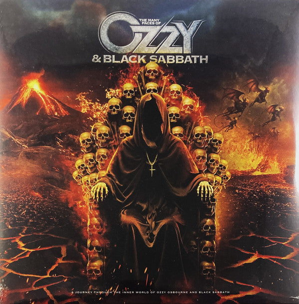 Many Faces Of Ozzy & Black Sabbath Vinyle Rouge - Front Cover