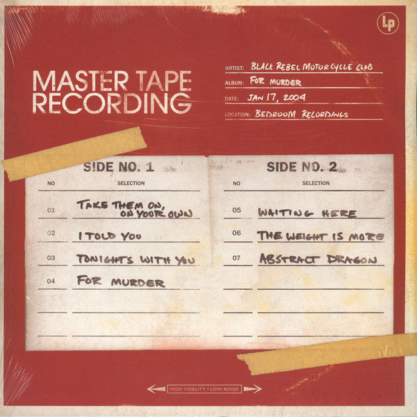 For Murder Take Them On Sessions - Front Cover