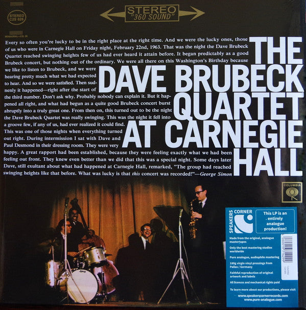 The dave brubeck quartet - Front Cover