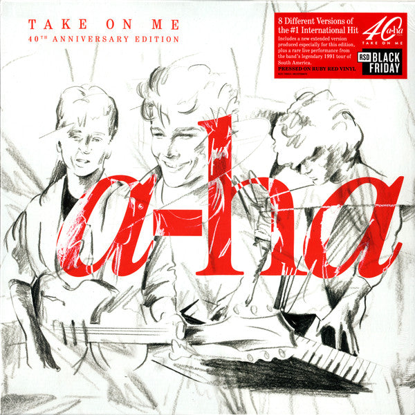 Take On Me 40th Anniversary Édition Limitée Vinyle Rouge - Front Cover