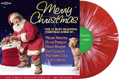 Merry Christmas Vinyle Rouge et Blanc - Front Cover