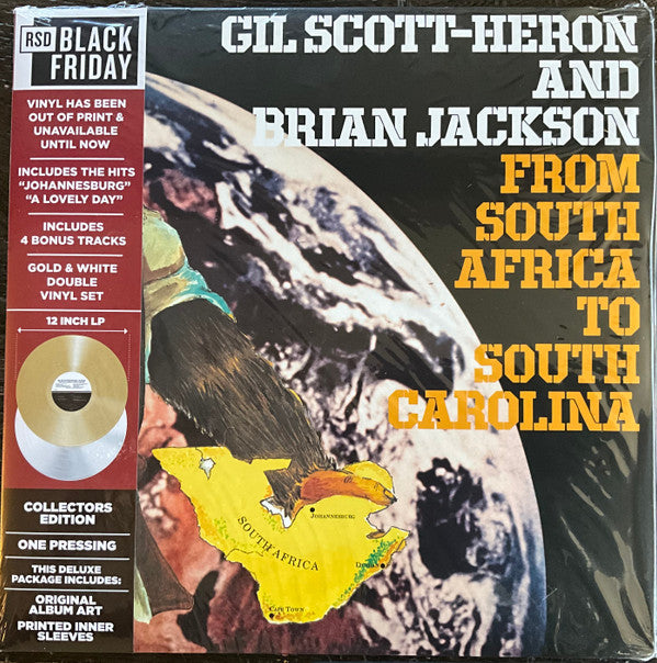 From South Africa To South Carolina Vinyle Or et Blanc - Front Cover