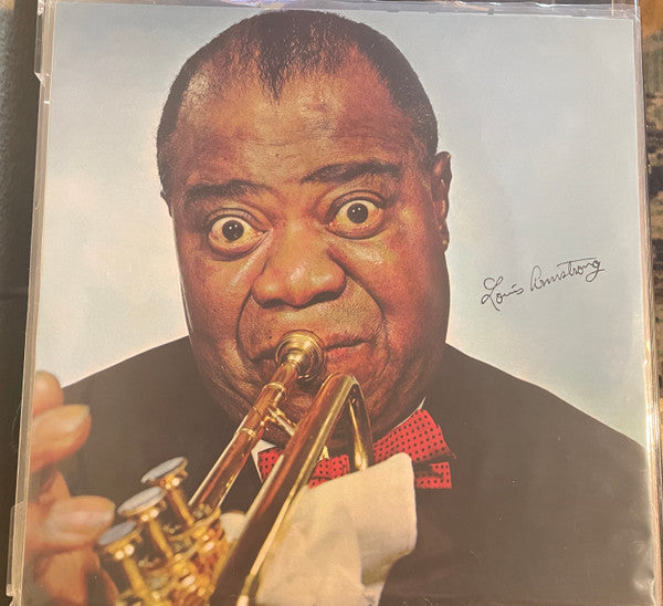 The Definitive Album By Louis Armstrong Vinyle Bleu - Front Cover