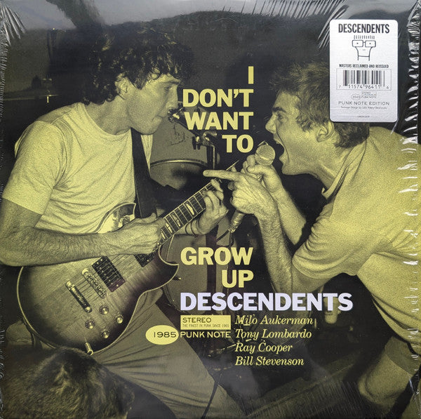 I Don't Want To Grow Up (Punk Note) - Front Cover