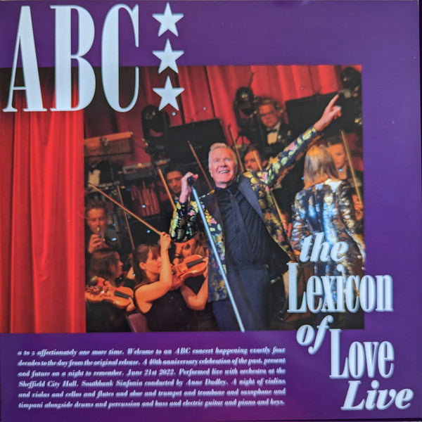 The Lexicon Of Love Live - 40th Anniversary Live At Sheffield City - Front Cover
