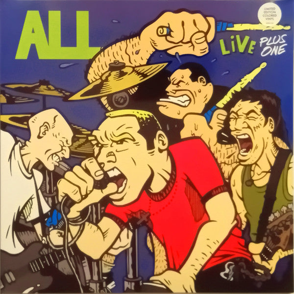 Live Plus One Vinyle Bleu et Jaune Marbré - Front Cover